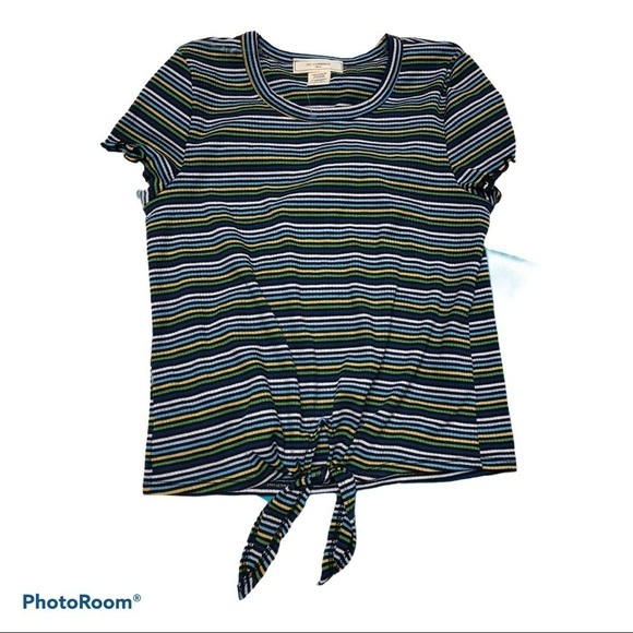 NO COMMENT STRIPED TOP - Picture 3 of 4